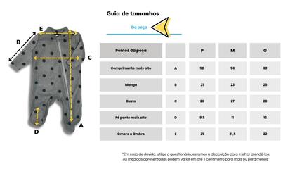 Imagem de Macacão Inverno Soft com zíper e  pezinho Bebê 3 a 12 meses
