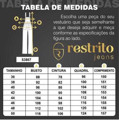 Imagem de Macacão Jeans Pantalona