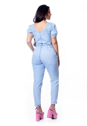 Imagem de Macacão Jeans Slouchy Manga Princesa