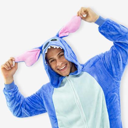 Imagem de Macacao Kigurumi Disney Stitch Tamanho M