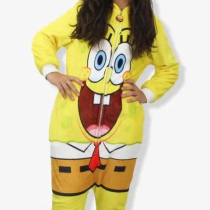Imagem de Macacão Kigurumi Pijama Infantil Bob Esponja Oficial
