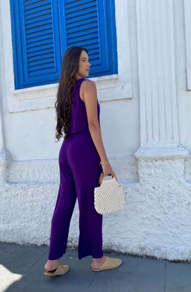 Imagem de Macacão Longo de Malha com Bolsos