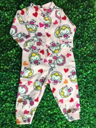 Imagem de Macacão Longo Infantil Femenino Soft Estampas Variadas