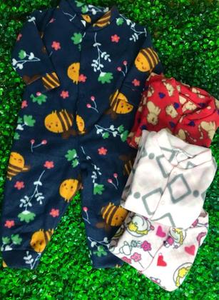 Imagem de Macacão Longo Infantil Femenino Soft Estampas Variadas