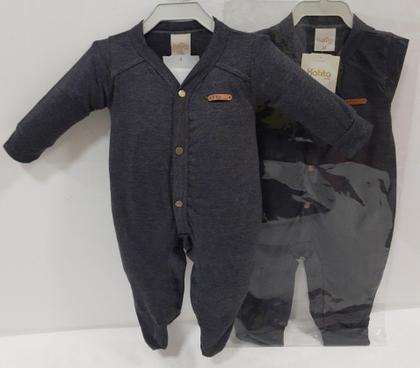 Imagem de Macacão Longo Malha Bebê Menino Enxoval Katita Kids Cód 2467