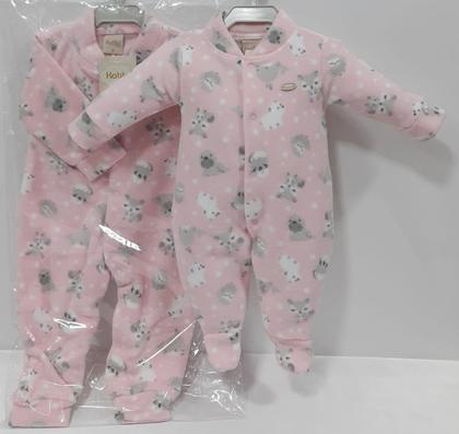 Imagem de Macacão Longo Soft Bebe Menina Inverno Katita Ref 25107