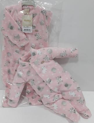 Imagem de Macacão Longo Soft Bebe Menina Inverno Katita Ref 25107
