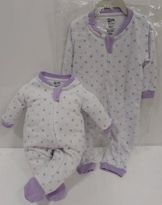 Imagem de Macacão Longo Suedine Luxo Bebê Menina Zafielo Baby Ref 402
