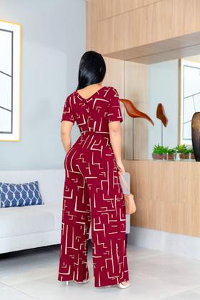 Imagem de Macacao Longo Viscolycra Bolso Feminino Pantalona