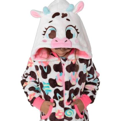 Imagem de Macacão Manga Longa Soft Menina Vaca Chocolate - Puket