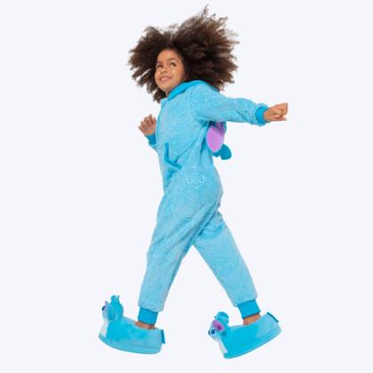 Imagem de Macacão Manga Longa Soft Unissex Infantil Stitch 030402936 Azul