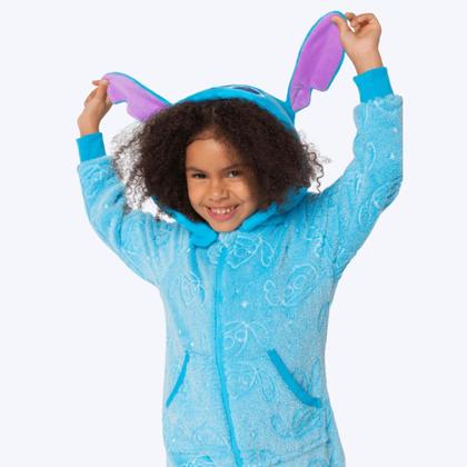 Imagem de Macacão Manga Longa Soft Unissex Infantil Stitch 030402936 Azul