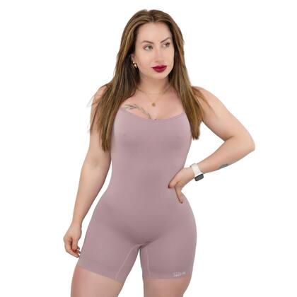 Imagem de Macacão Modelador Sem Costura Use na Academia Levanta Bumbum