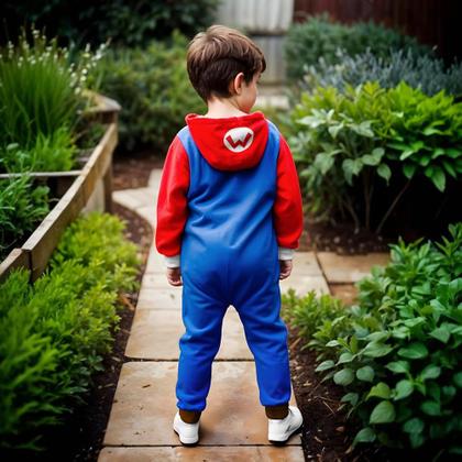 Imagem de Macacão Nintendo Super Mario Bros. - Manga Comprida - Tamanho 5/6