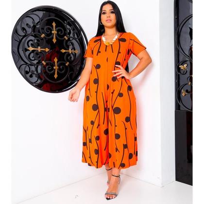 Imagem de Macacão Pantacourt Saruel Moda Feminino Estiloso com bolsos Macaquinho Soltinho Ótima qualidade e acabamento perfeito 