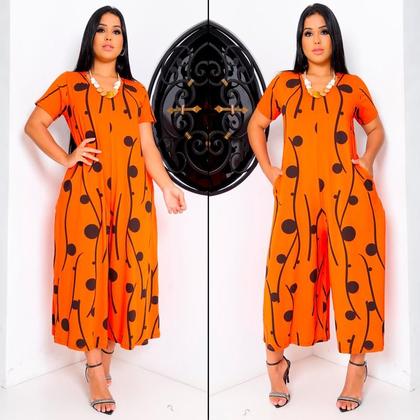 Imagem de Macacão Pantacourt Saruel Moda Feminino Estiloso com bolsos Macaquinho Soltinho Ótima qualidade e acabamento perfeito 