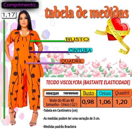 Imagem de Macacão Pantacourt Saruel Moda Feminino Estiloso com bolsos Macaquinho Soltinho Ótima qualidade e acabamento perfeito 