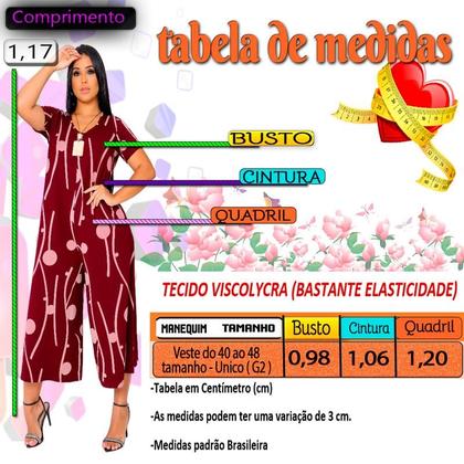 Imagem de Macacão Pantacourt Saruel Moda Feminino Estiloso com bolsos Macaquinho Soltinho Ótima qualidade e acabamento perfeito 