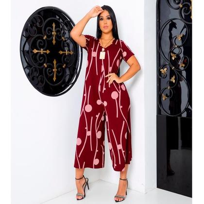 Imagem de Macacão Pantacourt Saruel Moda Feminino Estiloso com bolsos Macaquinho Soltinho Ótima qualidade e acabamento perfeito 