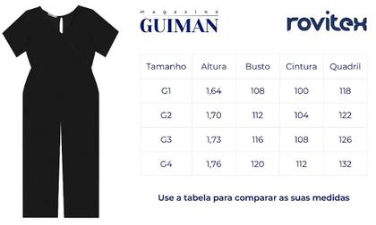 Imagem de Macacão Pantalona Feminino Plus Size Secret Glam