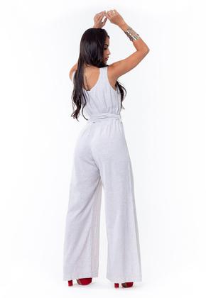 Imagem de Macacão Pantalona Sem Elastano Com Detalhe de Argola 