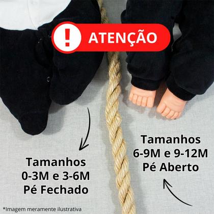 Imagem de Macacão para Bebês em Plush Tubarão Azul e Body Era Uma Vez