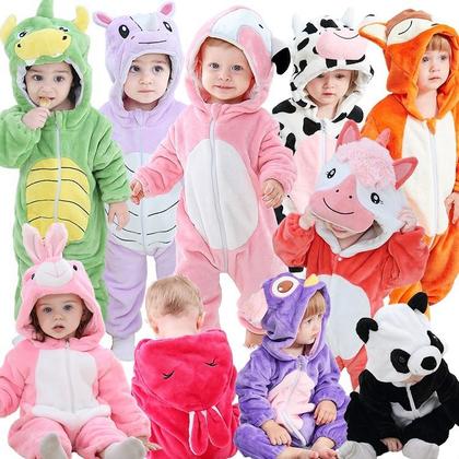 Imagem de Macacão pijama kigurumi ml bebê infantil-bichinhos-qualidade