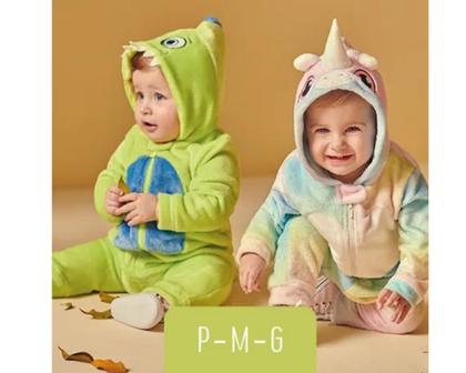 Imagem de Macacão pijama kigurumi p/ bebê bichinhos-personagens faki