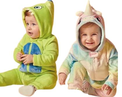 Imagem de Macacão pijama kigurumi p/ bebê bichinhos-personagens faki