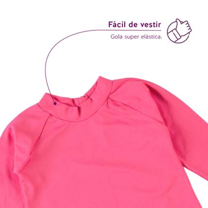 Imagem de Macacão Praia Bebê e Infantil Proteção UV Chiclete Neon Concuca