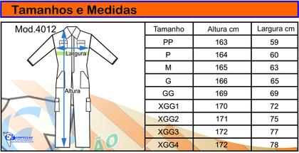 Imagem de Macacão REFORÇADA de Brim Pesado com Faixa Refletivo Uniforme Profissional de Trabalho Sinalização Para Industria Pedreiro Eletricista Soldador 