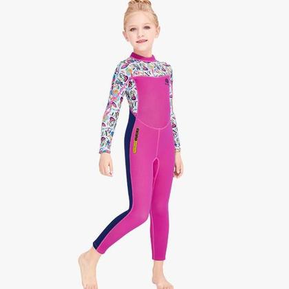 Imagem de Macacão Roupa Neoprene Mergulho Surf Infantil- Pronta Entrega