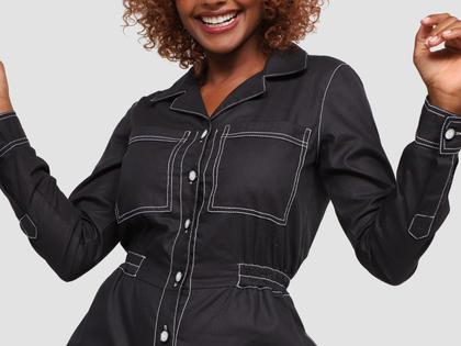 Imagem de Macacão Sarja Vista Magalu + Isaac Silva Boxer