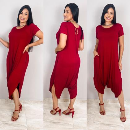 Imagem de Macacao saruel com bolso confortavel