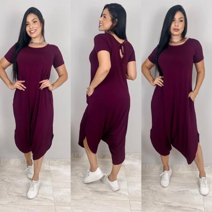 Imagem de Macacao saruel com bolso confortavel