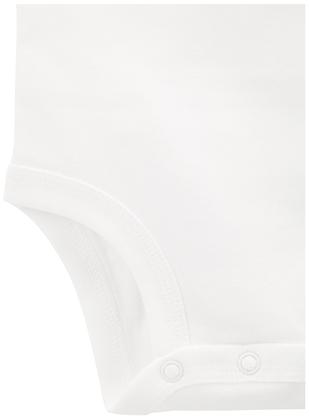 Imagem de Macacão Simple Joys by Carter's unissex, pacote com 8 unidades, branco, 12 m