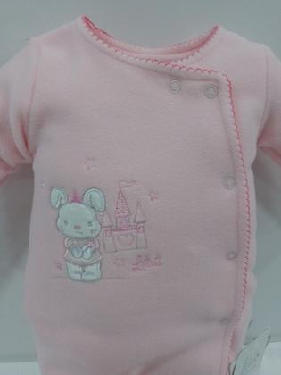 Imagem de Macacão Soft Longo Bebê Menina Bordado Letut / Paraiso 12739