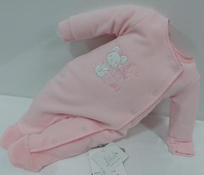 Imagem de Macacão Soft Longo Bebê Menina Bordado Letut / Paraiso 12739