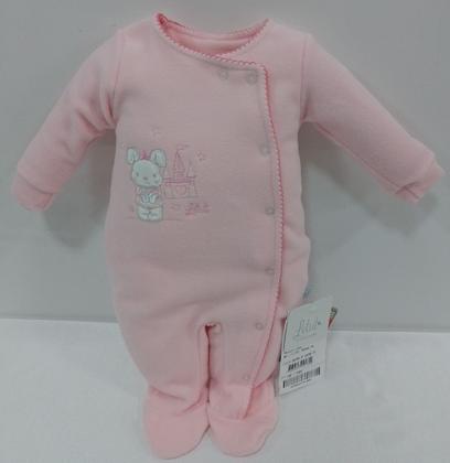 Imagem de Macacão Soft Longo Bebê Menina Bordado Letut / Paraiso 12739