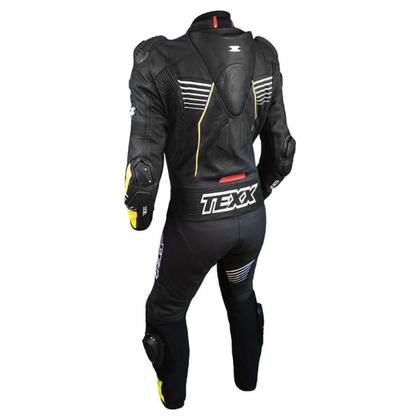 Imagem de Macacão Texx 1 Peça Pista - Preto / Vermelho / Amarelo