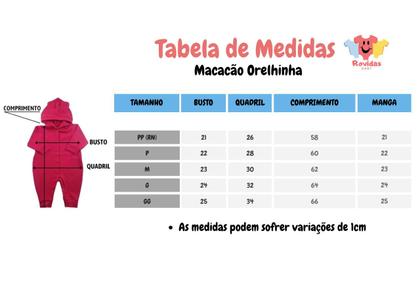 Imagem de Macacão Toca Orelhinha Manga Longa