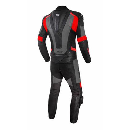 Imagem de Macacão X11 Speed 2 - 2 Peças Cinza e Vermelho