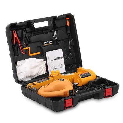 Imagem de Macaco elétrico automotivo 3 em 1 12v até 3 toneladas c, kit de emergência