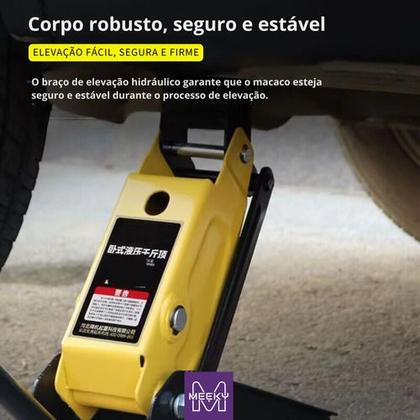 Imagem de Macaco Hidráulico 2 Toneladas Tipo Jacare Meeky Com Maleta