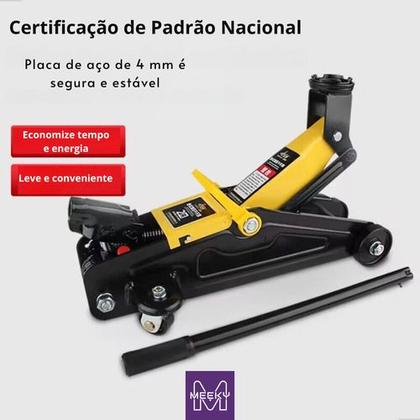 Imagem de Macaco Hidráulico 2 Toneladas Tipo Jacare Meeky Com Maleta