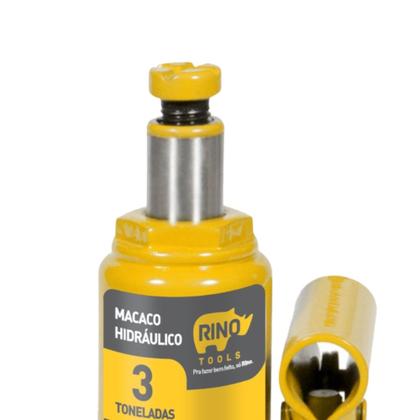 Imagem de Macaco Hidraulico 3 Toneladas Tipo Garrafa Com Alavanca Rino Tools