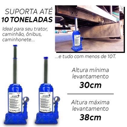 Imagem de Macaco Hidráulico Garrafa 10t Portátil Tech One 10 Toneladas