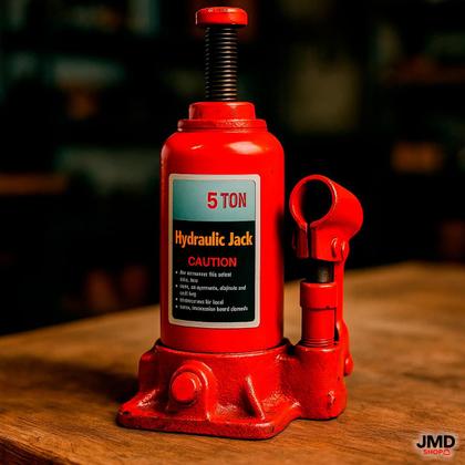 Imagem de Macaco Hidráulico Tipo Garrafa Capacidade 3, 4 e 5 Toneladas com Base Robusta