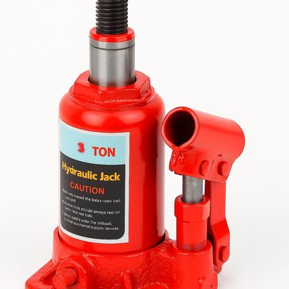 Imagem de Macaco Hidráulico Tipo Garrafa Capacidade 3, 4 e 5 Toneladas com Base Robusta