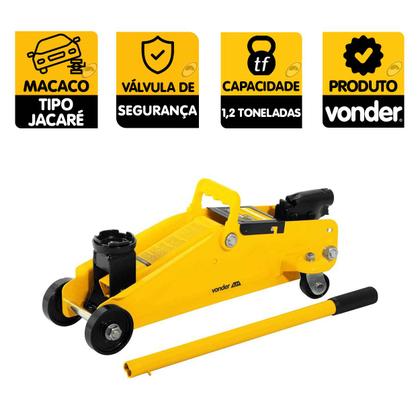 Macaco Jacaré Portátil, 1,2 Tonelada VD2 Vonder Com Maleta